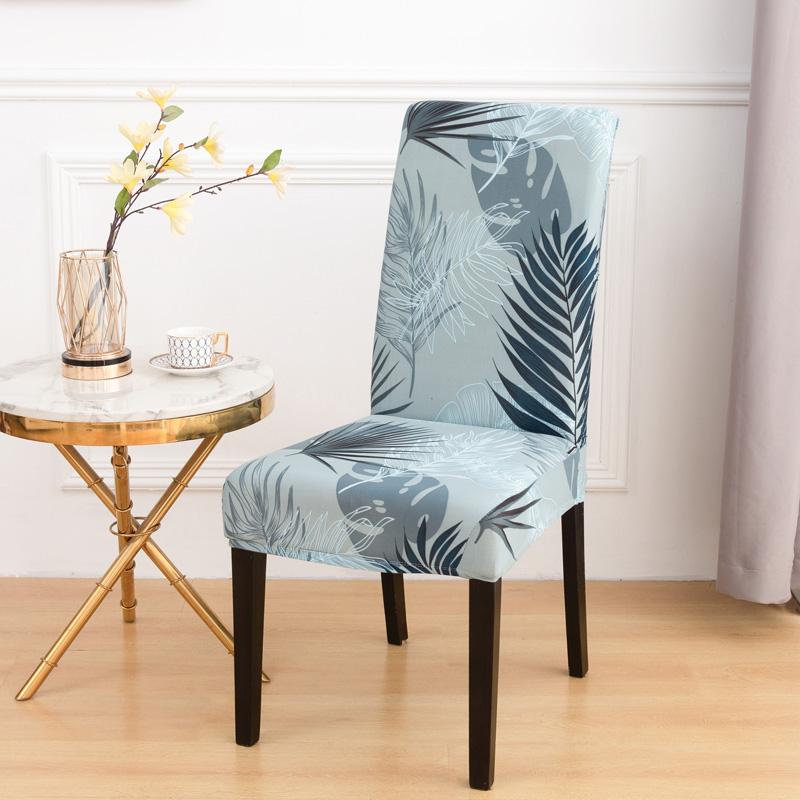 Dining Room Chair Cover Elastic Print Kitchen Parsons Chair Covers Spandex Chair Decorative Furniture Protective Cover
