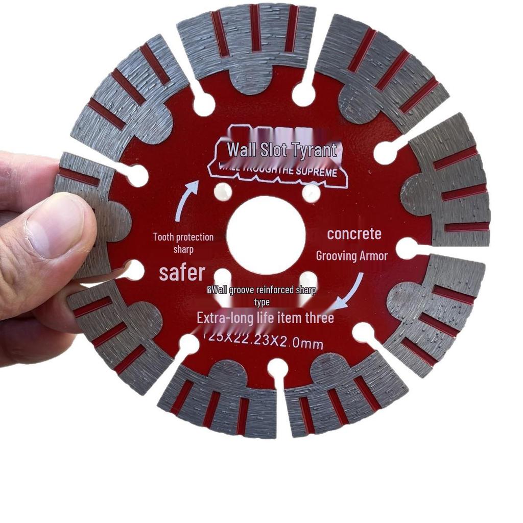 Diamond Cutting Disc for Wall Slotting & Concrete Grooving - Ideal for Stone, Marble, Renovation, Water & Electricity Projects