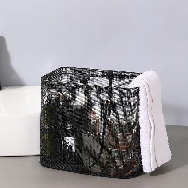 Large Capacity Cosmetic Bag Portable Travel Wash Handbag Bathroom Transparent Shower Makeup Pouch Unisex Toiletries Organizer