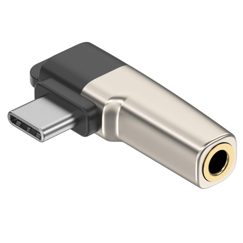 Type-C to 3.5mm Headphone Adapter Digital Audio Converter DAC Chip for Smartphones/Tablets