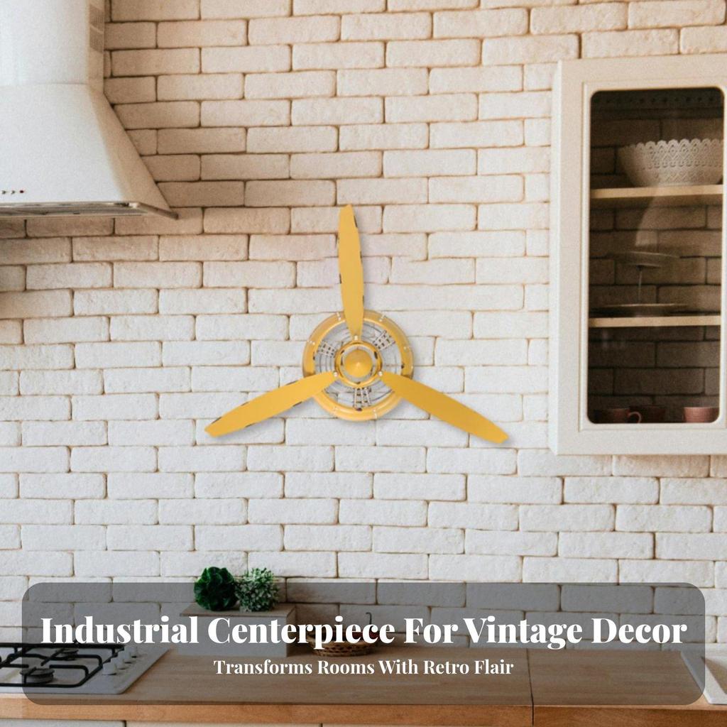 Airplane Propeller Clock Handmade Wall Vintage Aviation