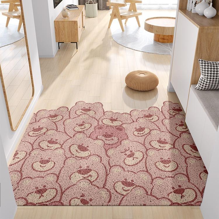 Cartoon Collection, Entrance Door Silk Ring Floor Mat, Oversized Door Mat, Foyer Door Carpet, Entrance Door Mat Classical Style 40*60cm