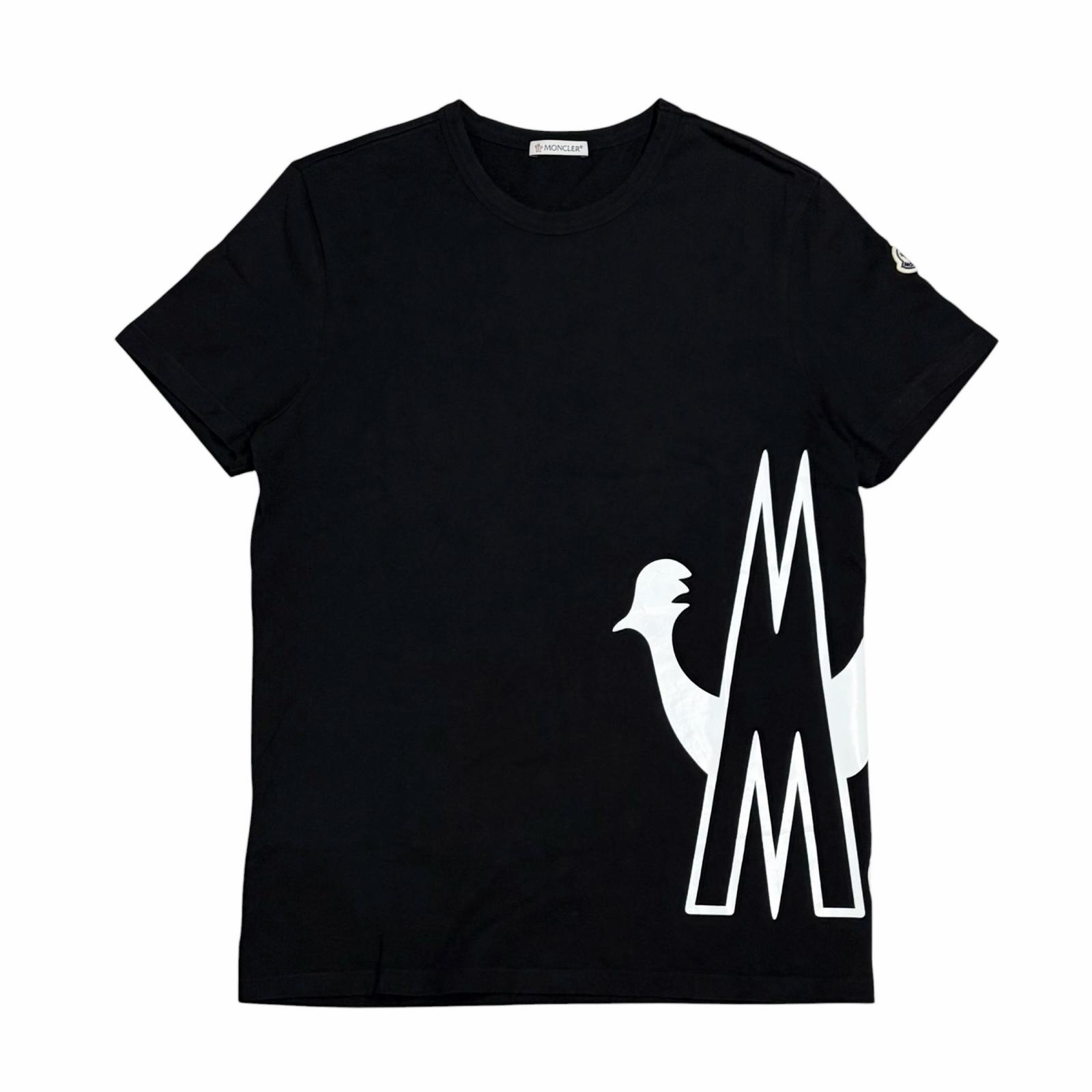 Used MONCLERShort sleeve T-shirt black mens 23690₽
