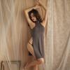 Chinese Style Slim High Slit Leg Cheongsam Qipao Dresses Sexy Bodycon Long Sexy Mini Dress for Women White Backless Night