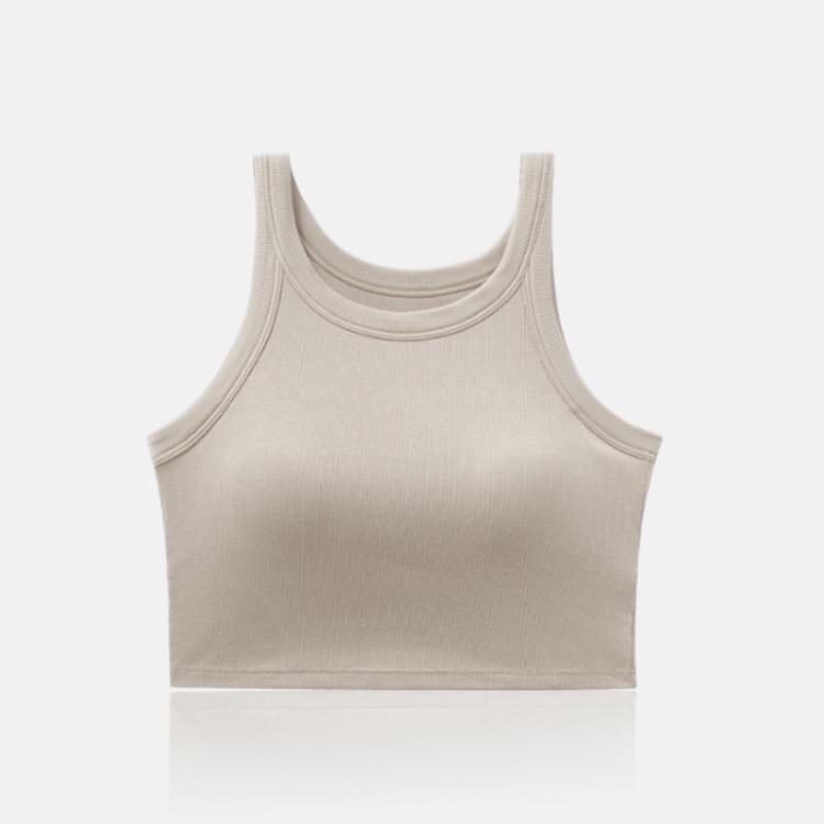 Women's Sleeveless Camisole with Integrated Bra Pads