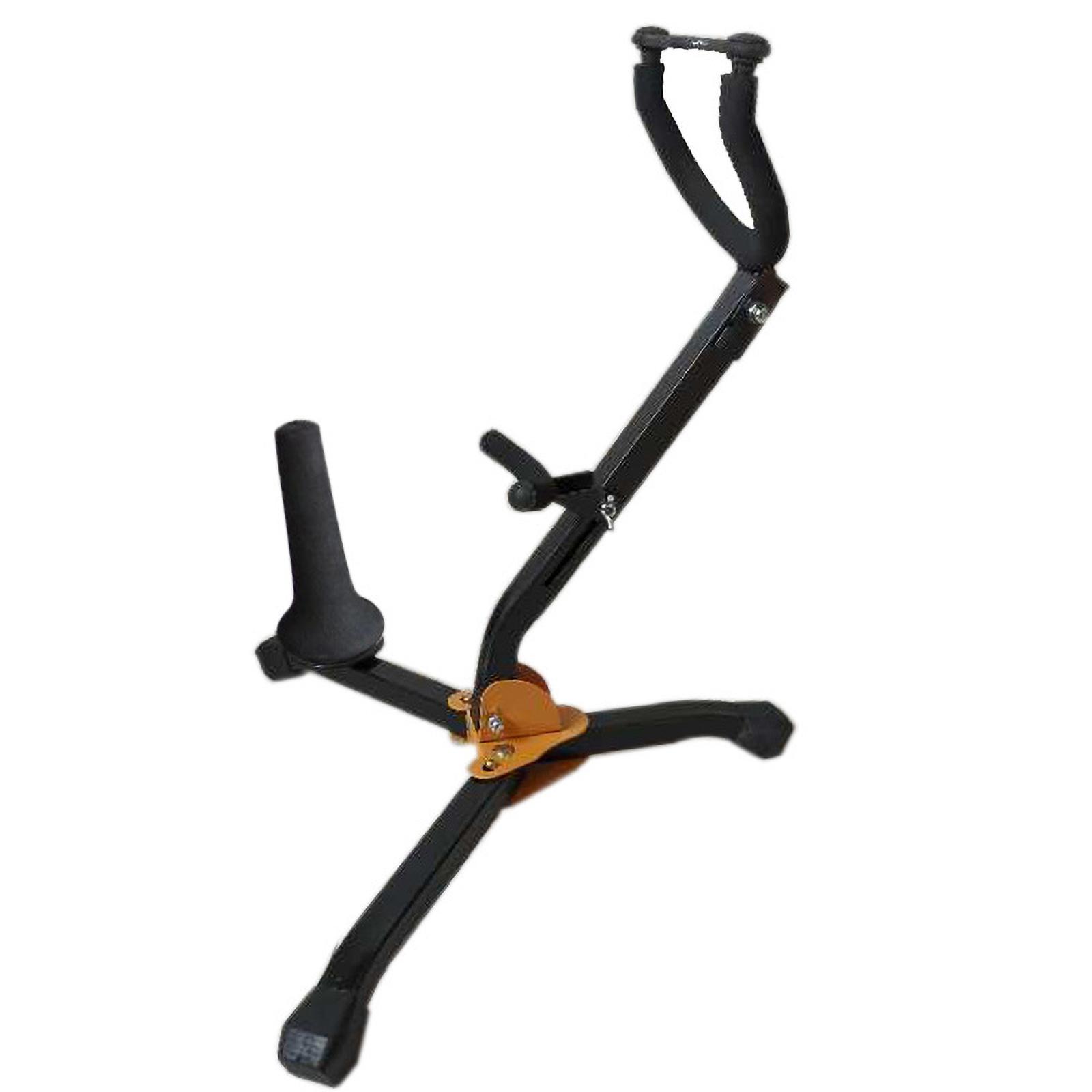 

Folding Saxophone Stand Tripods Floor Alto Tenor Saxophone Rack Adjustable String Instrument Holder Easy to Use 3