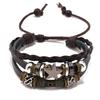 New Trendy Multi-Layer Leather Bracelet with Beaded Star Design