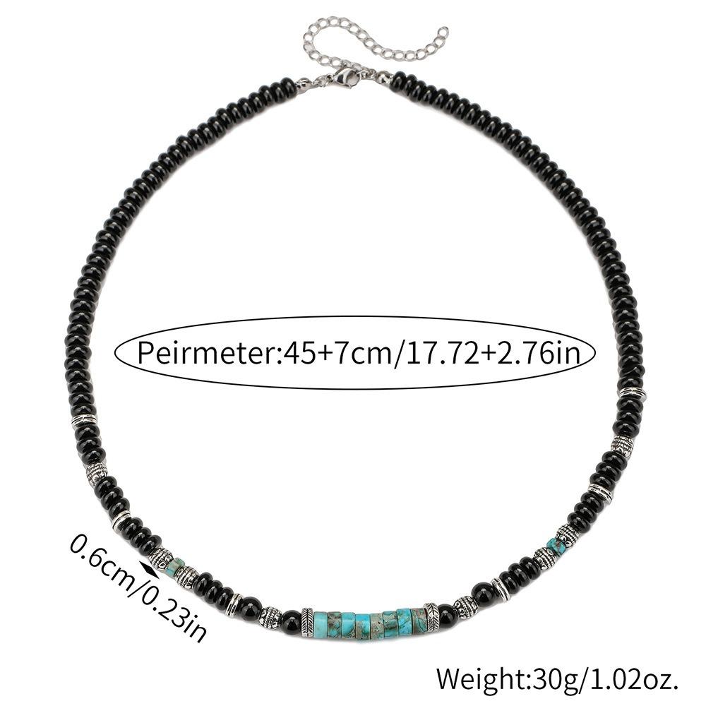 Europäischer und Amerikanischer Hip Hop Nischen Kaiser Stein Perlenkette Herren Schlüsselbein Kette Accessoires Personalisierte Abakus Perlenkette