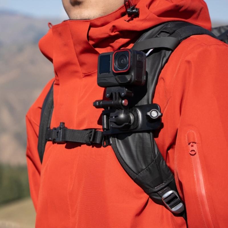 Camera Backpack Belt Mount for GO 3S/One X2/GO 3 Backpack Mount Shoulder Strap Bag Clip Holder  Action Camera Attachment