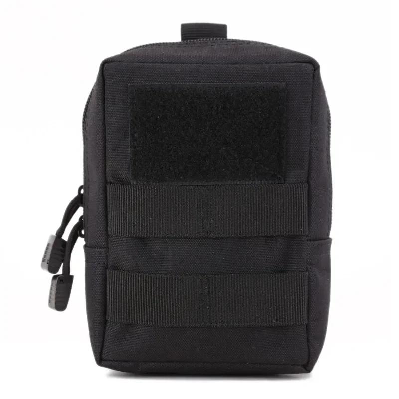 

Мода Мілітарі Тактична Поясна Сумка Багатофункціональна EDC Molle Інструмент Блискавка Пакет Аксесуар Міцний Підсумок для Ременя чорний