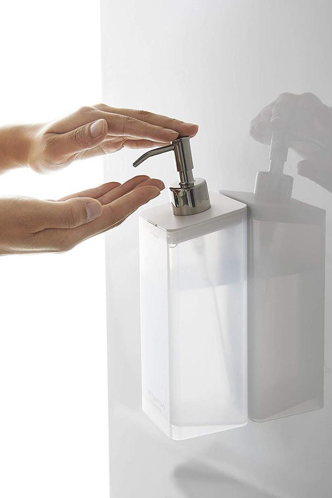 Dozator Magnetic Yamazaki MIST de Sticle Magnetice Reîncărcabile pentru și Corp și 4487 Dublu Sens (Setul 3) Șampon, Balsam, Săpun, Transparent, 4485, 4486,