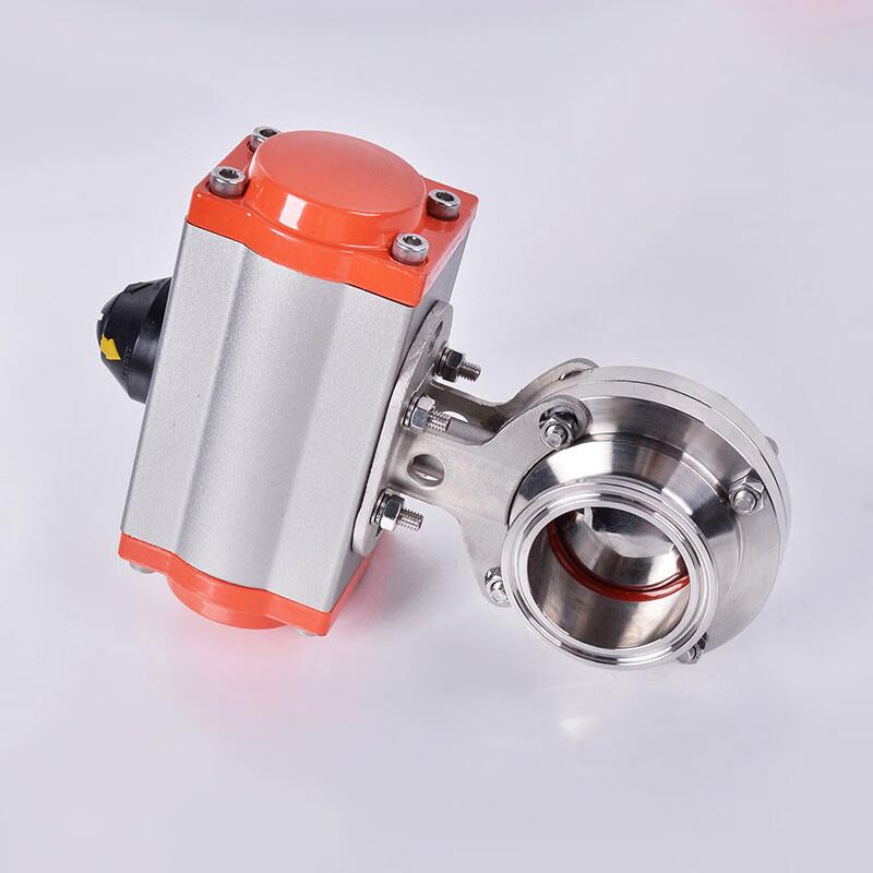 Yuanke 304 Stainless Steel Pneumatic Quick-Fit Butterfly Valve