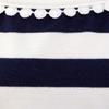Pet Dress Striped Knit Top with Tulle Skirt and Polka Dot Bow Soft Fabric Comfortable Fit for Small Dogs and Cats