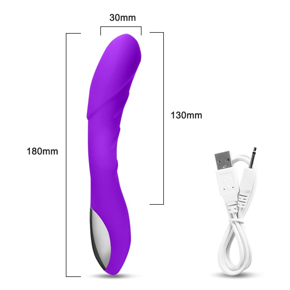 POMFW G-Spot Dildo Vibrator For Kvinner Klitoris Stimulator Myk Silikon Realistiske Vibratorer Sexy Leker Kvinne