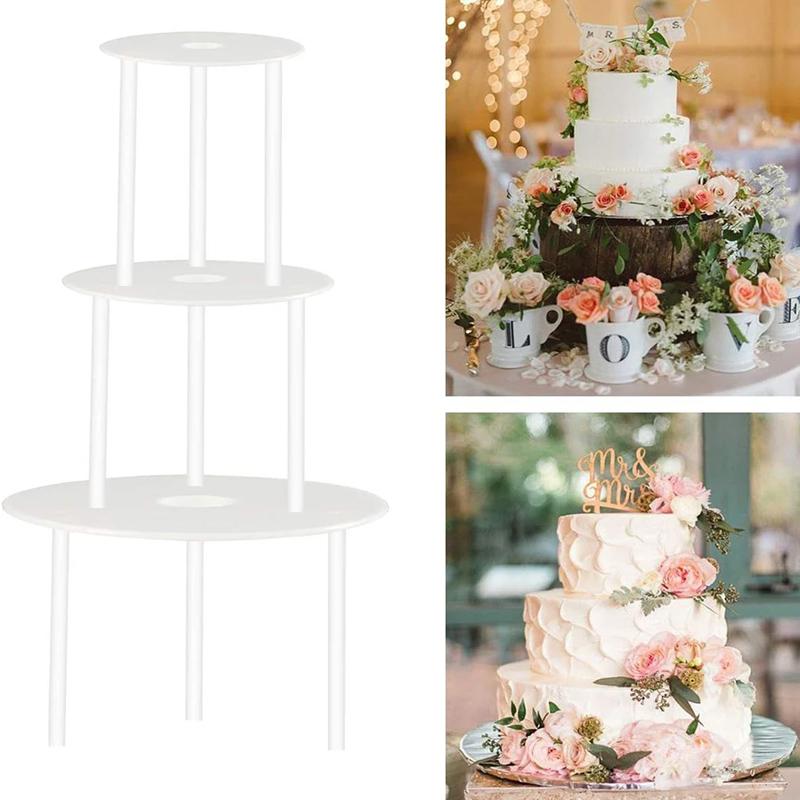 Cake Support Frame Multi-Layer Practical Stands Mold Round Dessert Support Spacer Piling Bracket Kitchen DIY Cake Decor Tool