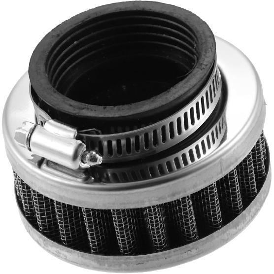 Universal 40-42mm Air Filter Cleaner Round Tapered Replacement for Motorcycle Silver Tone Auto Replacement Parts