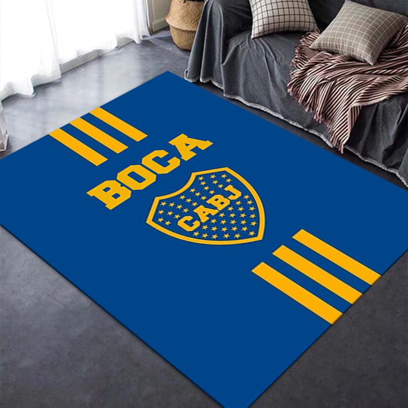Boca Juniors Tapijt Vloerkleed voor Woonkamer Slaapkamer Huisbank Decoratie, Kinderen Spelen Antislip Vloermat