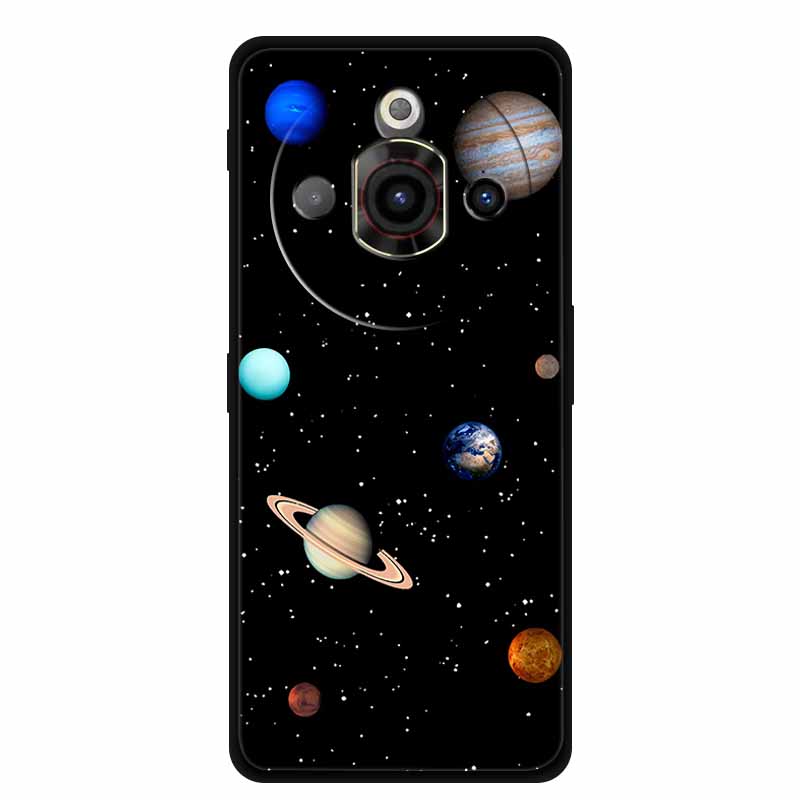 For NUBIA Focus Pro 5G Case Original Soft Silicone TPU Phone Cases Back Cover For NUBIAFocus Pro Fashion Planet Protective Coque
