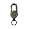 Retractable Keychain Heavy Duty Heavy Duty Pull Reel Carabiner Spring Key Ring Outdoor  Sports Tool Keychain