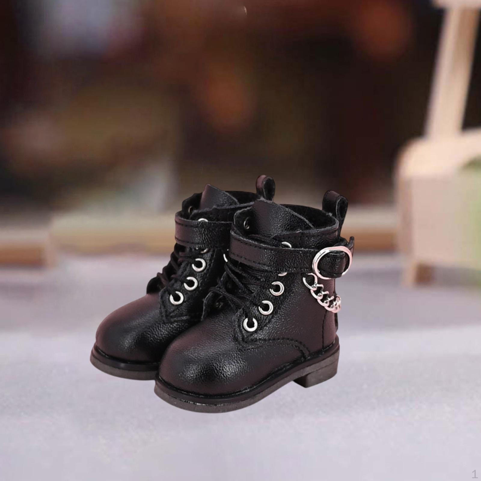 

Высокие сапоги 1/6 Figure, обувь BJD для экшн-нарядов чёрный