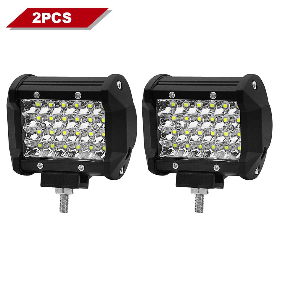 2PCS LED Light Bar Tow Hitch Hook Lights Bar 4x4 Off Road Ditch Lamp Spotlights Holder 12-24V Headlights for Truck Tractor Atv