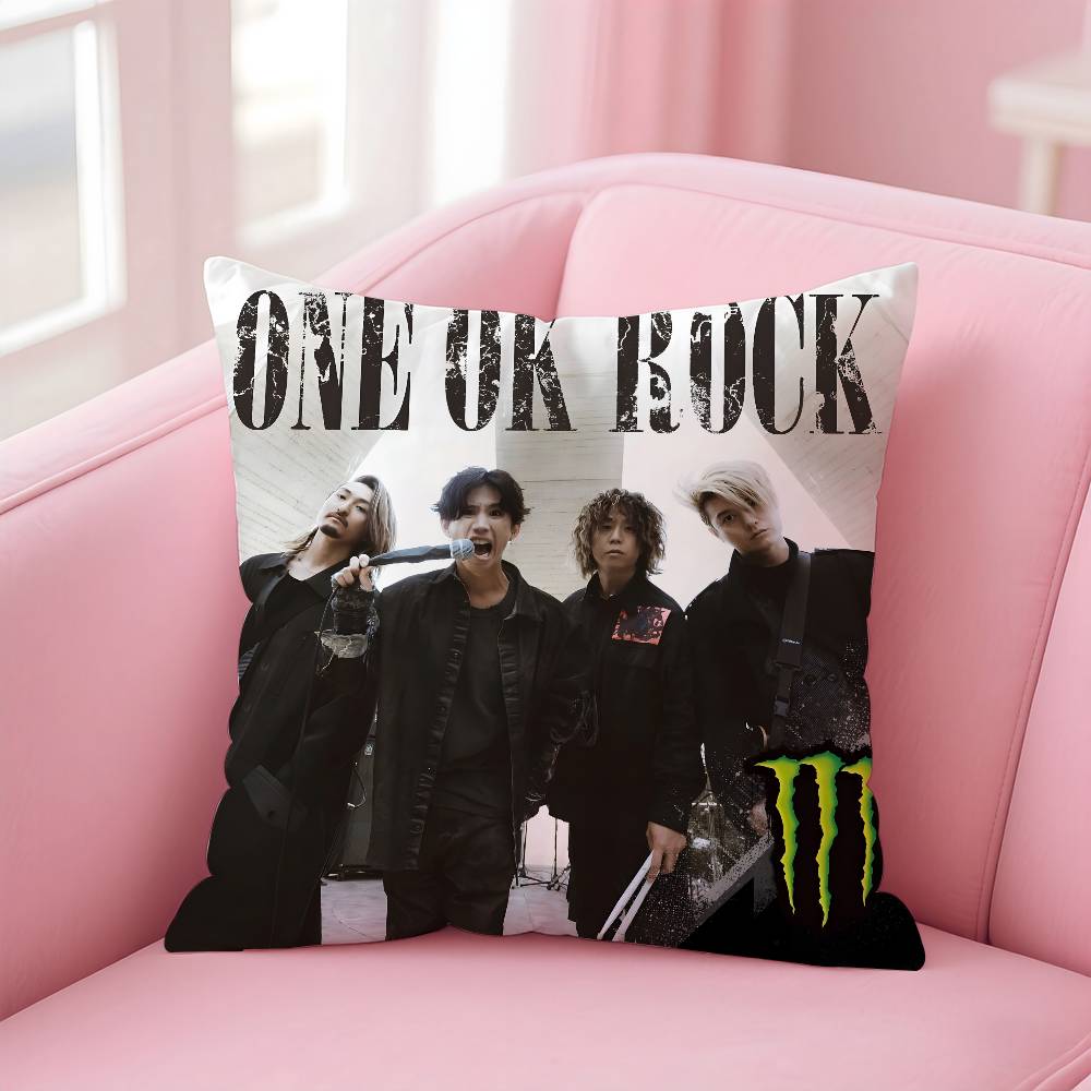 One Okband O-One Ok R-Rock Ambitions Pillow Case Pattern Printing Pillowcase Living Room Sofa Cushion Cover Bedroom Room Decor
