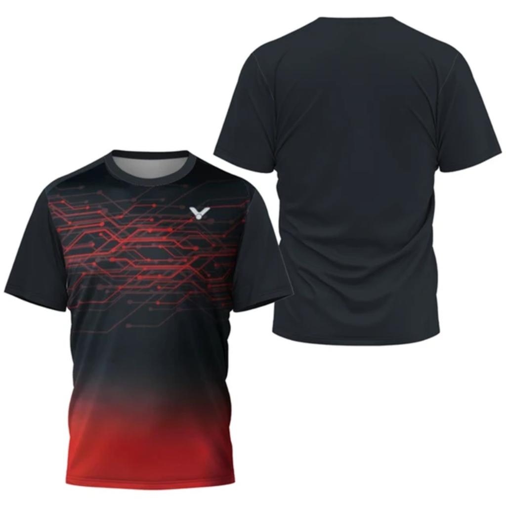 Pánská trička Gradient Harajuku Badminton Tepláky na stolní tenis Léto Pohodlné Prodyšné Rychleschnoucí Trička Volné Sportovní Top