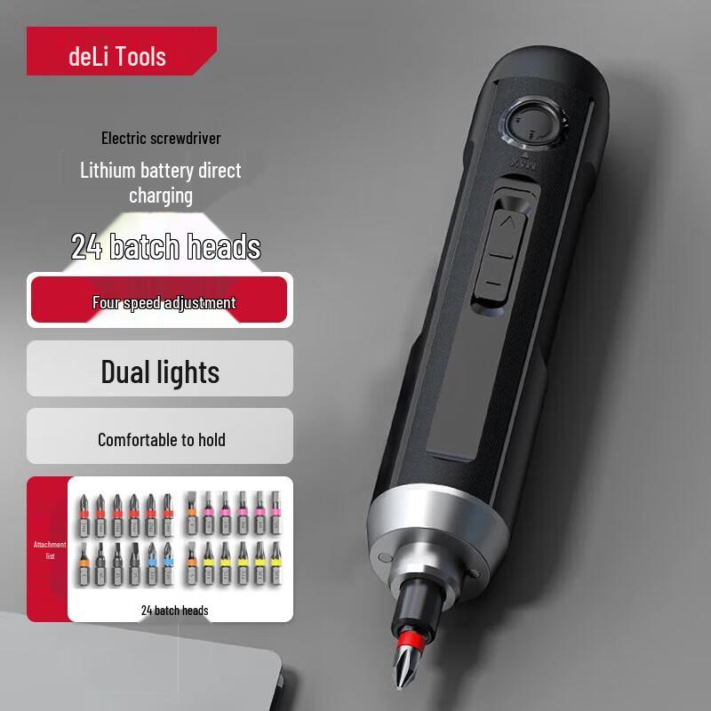 

Deli 3.6V Cordless Electric Screwdriver CN plug (adapter included)