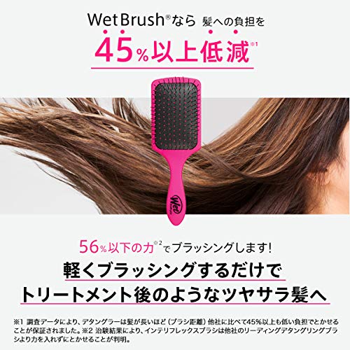 WetBrush Paddle Detangler for Beautiful Hair and Scalp Massage, Pink