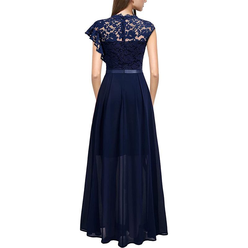 European & American Hot-Selling Lace Evening Dress, High Waist Long Skirt