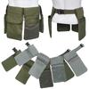 Canvas Gardening Belt Bag with 4 Pockets Waist Tool Bag Removable Handy Toolkit Tool Storage Pouch Electrician Repair Tool Bag