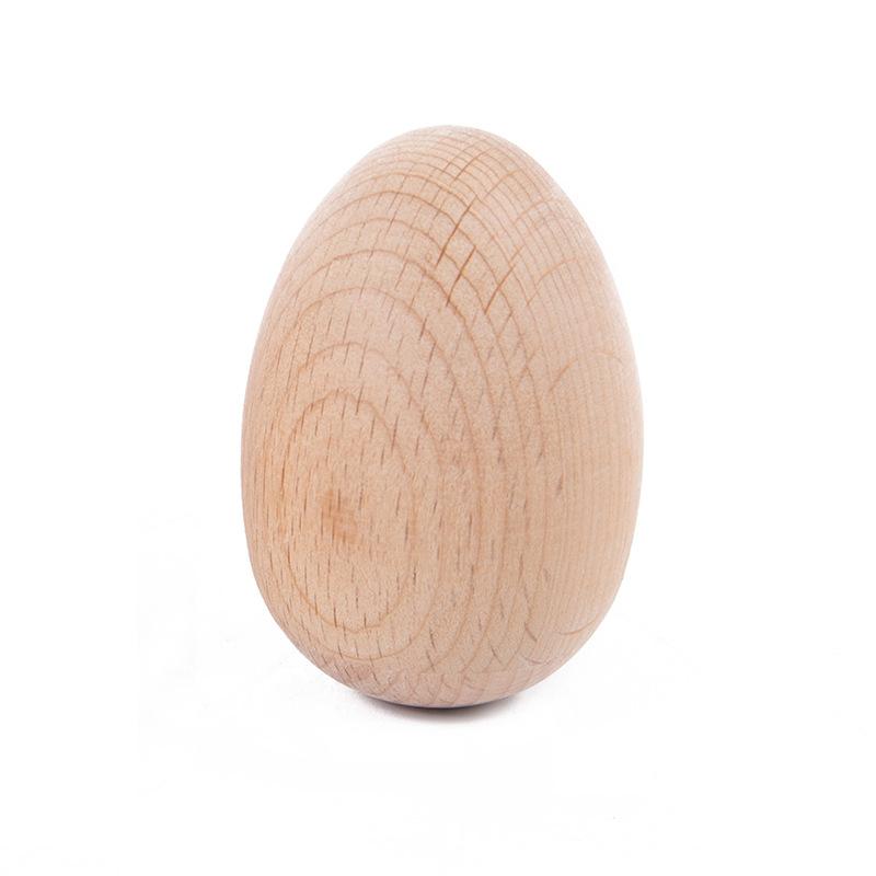 Infants And Young Children Can Bite Cartoon Intelligence, Hearing, Wooden Music, Toys, Molars, Rattles, Beech, Unpainted Toys. 1