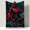 Movie HHellboy Throw Soft Warm Flannel Throw Blanket Multiuse for Sofa Bed Office Nap
