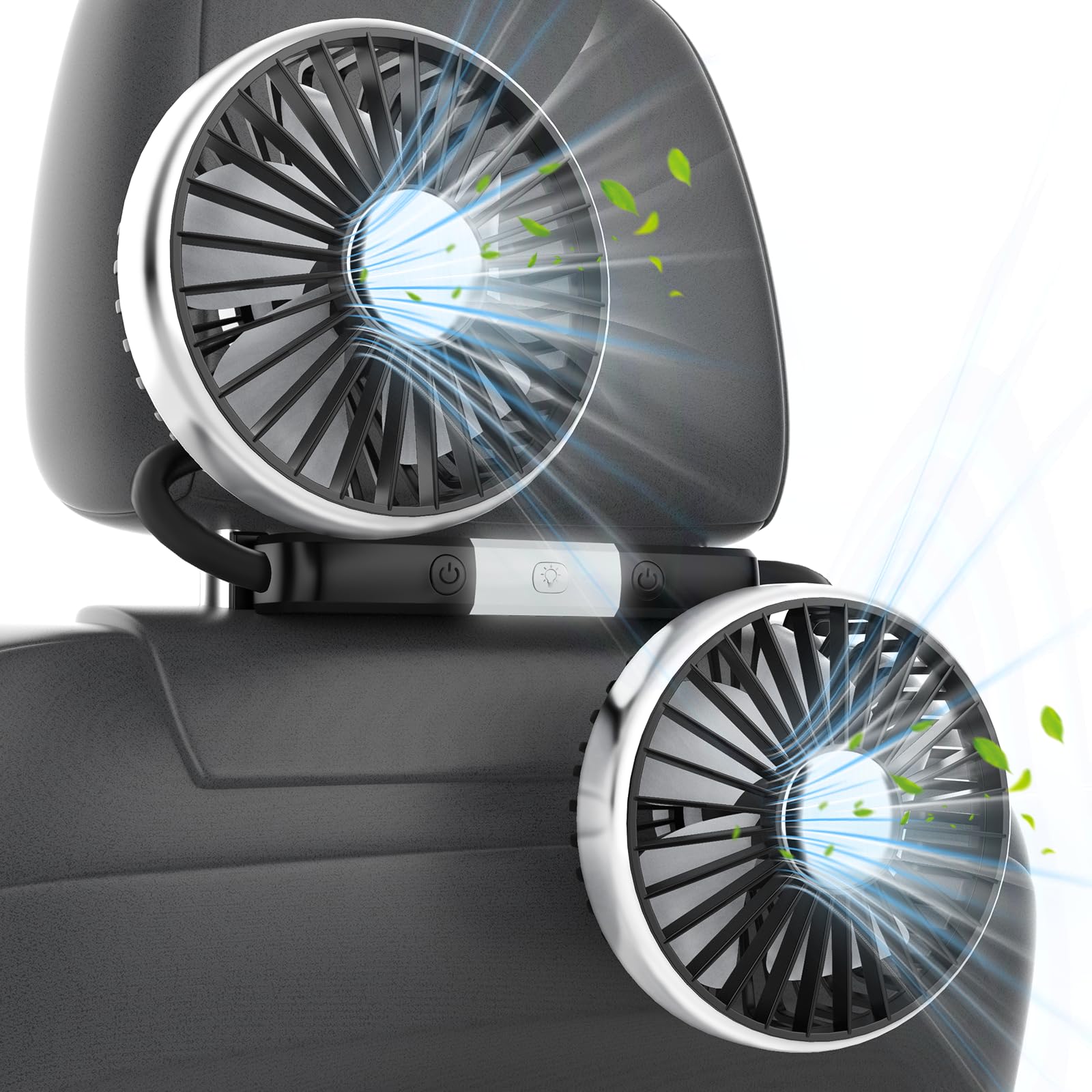 

Car Fan, 5 V, 1.4 A, Car Fan, Low Noise, Two-Headed Car Fan, Electric