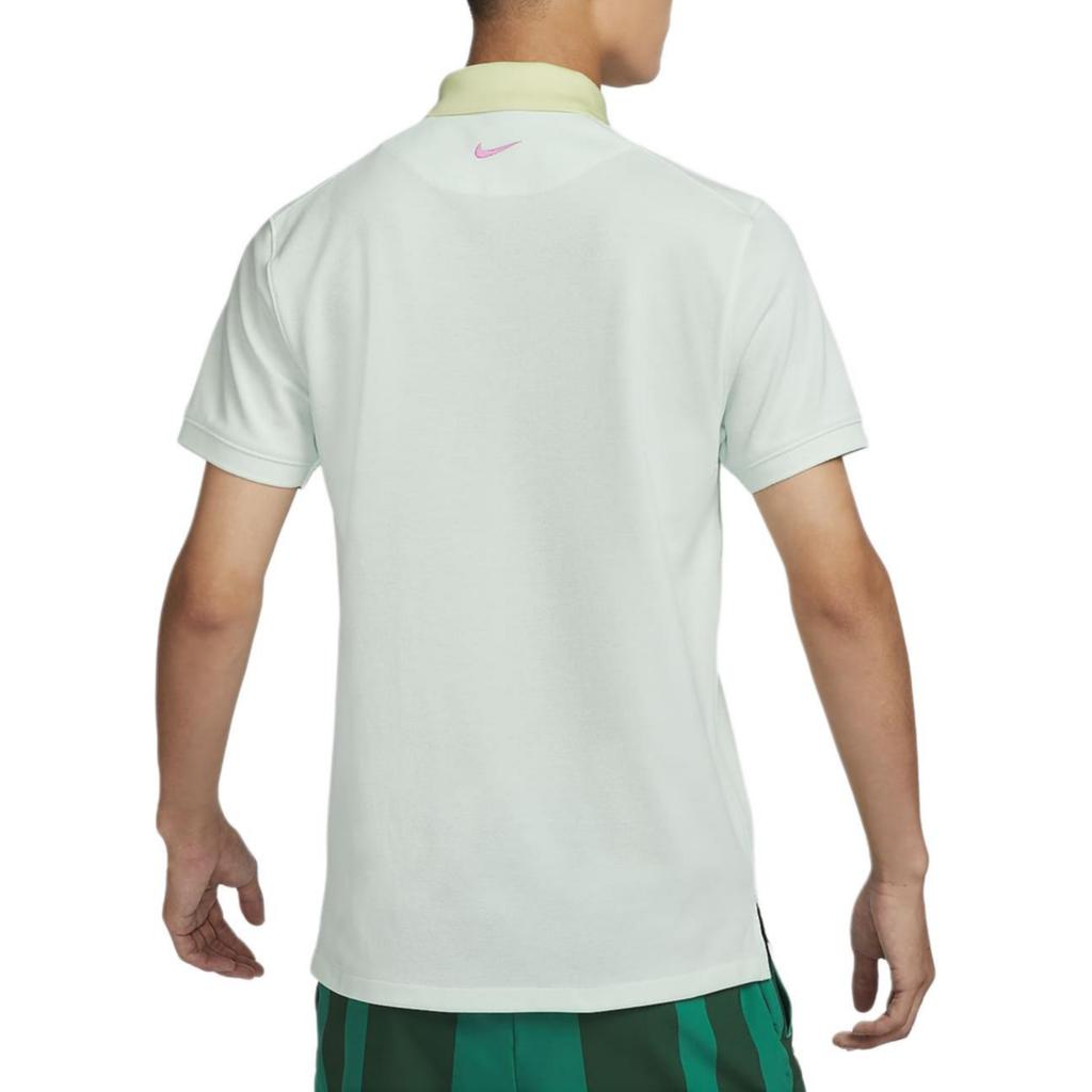 Nike Heritage Color Block Collar Design Comfortable Breathable Short Sleeve Polo Shirt Men Polo Shirts Light-Green HM4460333