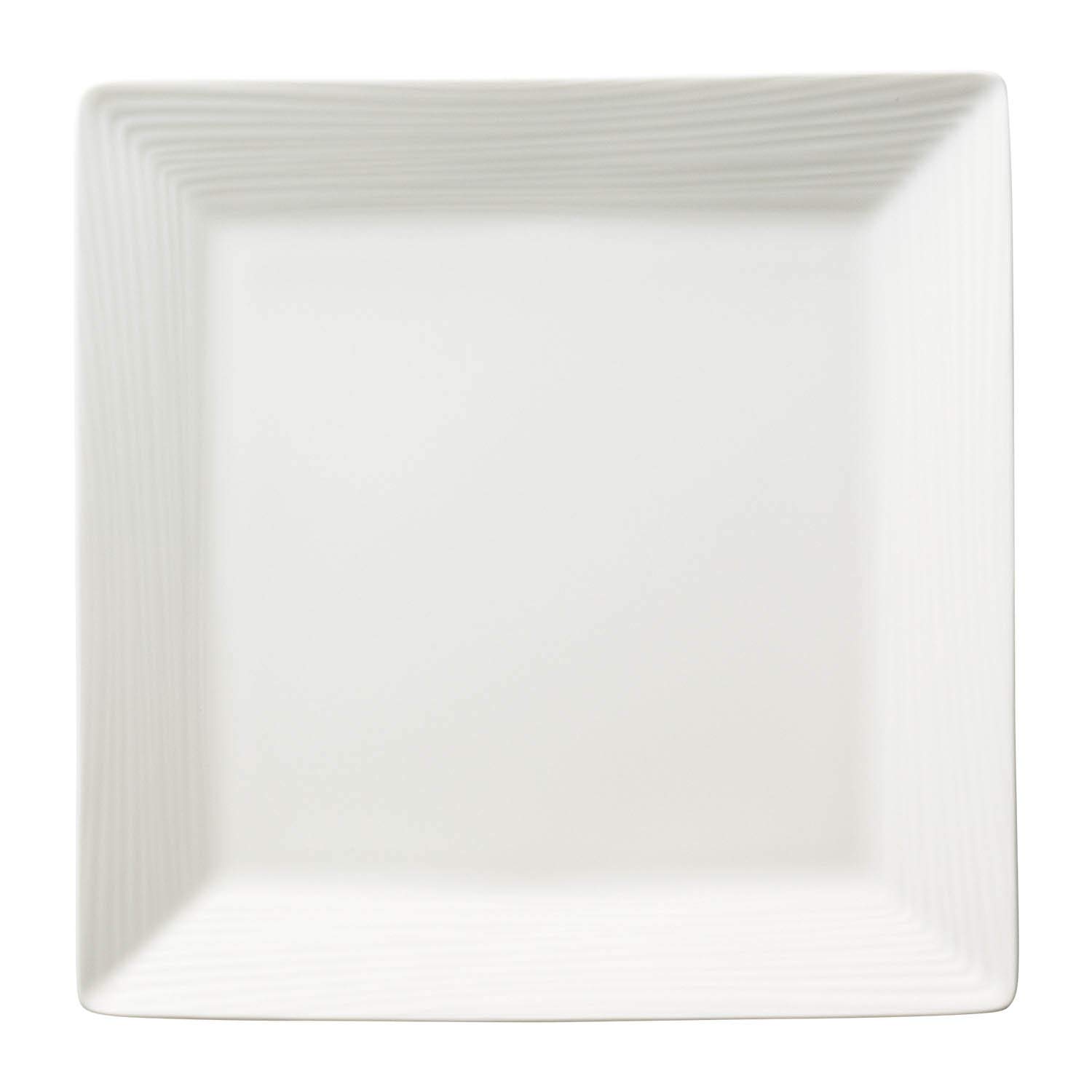 

Noritake Square Plate, 22.5cm, Conjunto, Microwave and Dishwasher Safe, White Bone China, 93935/4943