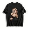 Yeah I'm A Girl With Style Cool Sunglass Lady Print Casual Tee Pure Cotton T-shirt