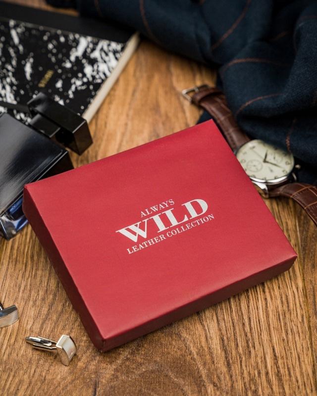 Small Leather Wallet with RFID Protection Stop - Always Wild