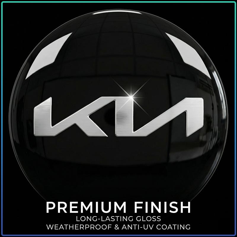 4 Pezzi 58MM Coprimozzi Centrali per Ruote Auto Badge Coprimozzo Cerchione Emblema Styling Per Kia Sauer CUB CEED Cerato Forte K8 K900 Optima Picanto RIO VG Ray EV