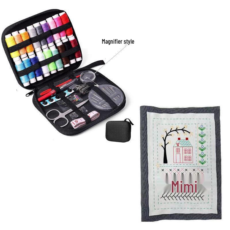 Portable Needle and Thread Kit - Home DIY Sewing Tool Set, Household Sewing Box