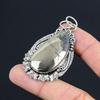 Daughters Day Deal Sterling Silver Oval Natural Pyrite Artisan Birthday Pendant