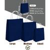 qiqee 24PCS Medium Gift Bag with Handles Bulk 11"x5"x8" Gift Bags Green Blue Bags Multiple Uses (Medium Size)
