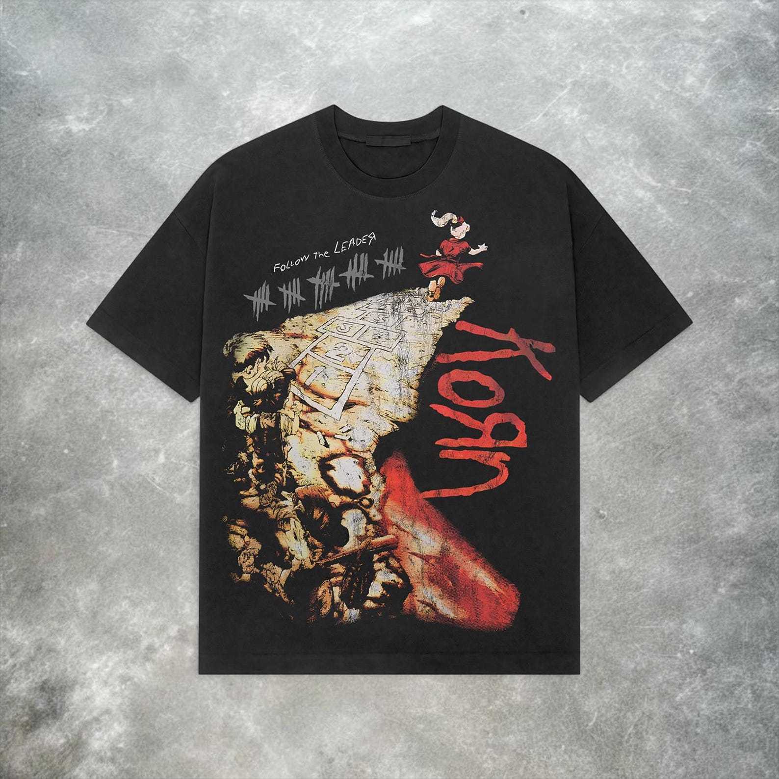 Vintage Korn Follow the Leader Tee – Y2K Nu-Metal, Grunge Streetwear 4XL
