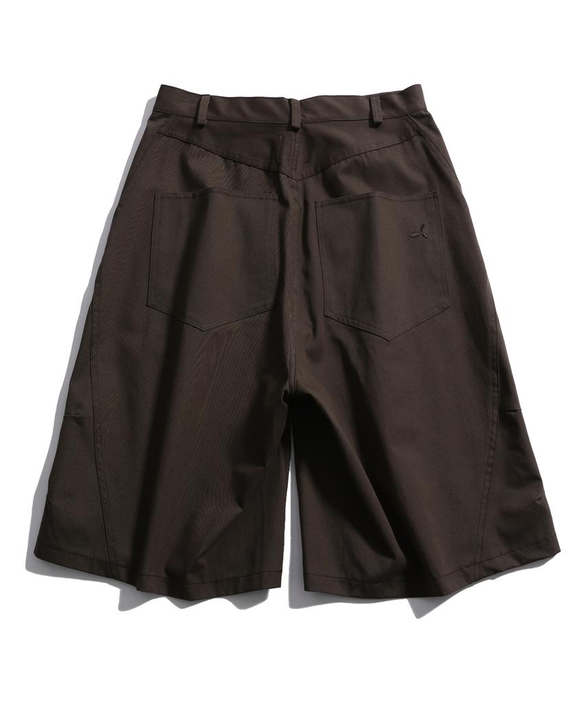 Bipitudiseuodeo Side Cut Bermuda Pants Brown