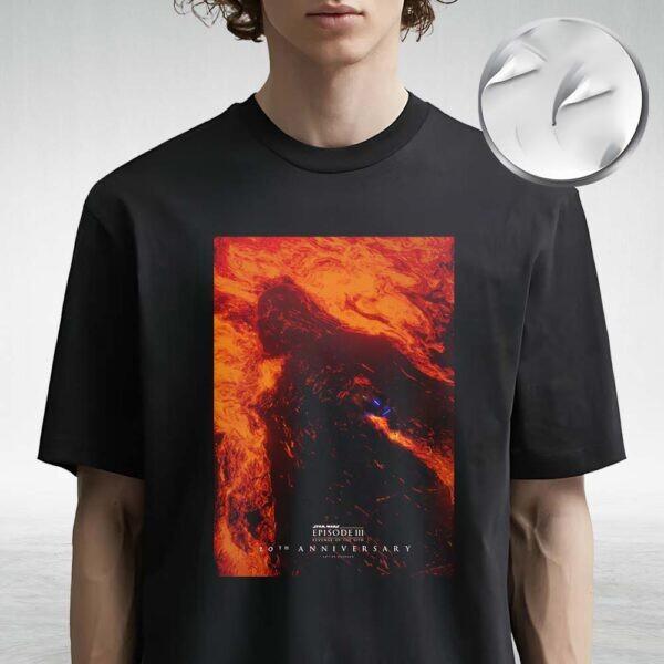 Star Wars Episode III Revenge Of The Sith 20th Anniverary Art By Rezeren T-shirt L