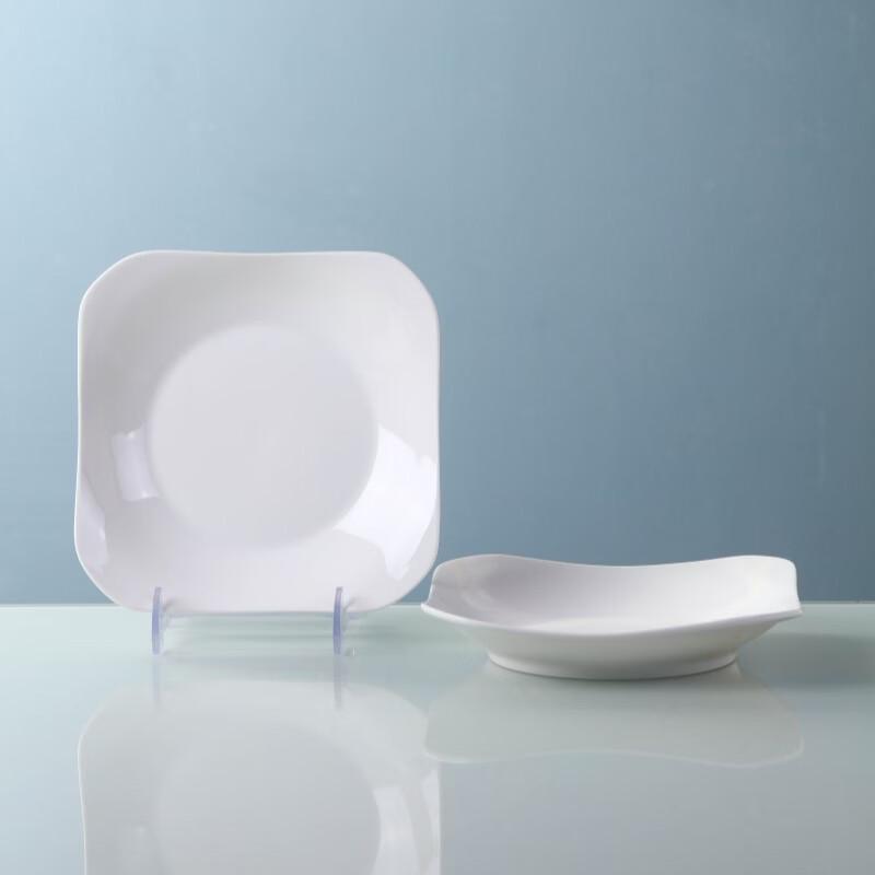 Jingdezhen Pure White Ceramic Dinner Plate Set