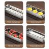 Stainless Steel Food Storage Container Large Capacity Rectangle Dish Noodles Fruit Tray Sealed Space Saving Freezer Food Plates