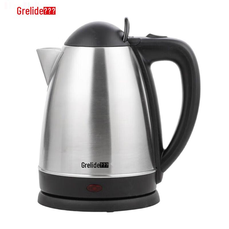 Grelide WKF-318S 2L Stainless Steel Electric Kettle CN plug (adapter included)