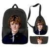 Deluxe Distinctive Unusual Funny Cool unicorn 3D Patterned 3pcs/Set pupil Schoolbags Daily Laptop Pack Daily Pack Lunch Box Pen Case