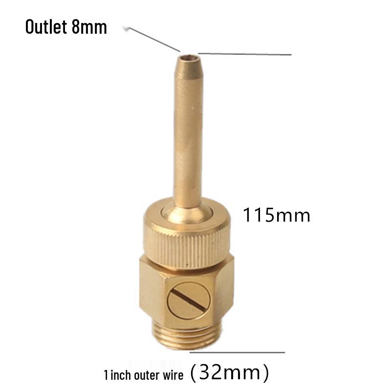 All-Copper Adjustable DC Nozzle Pond & Rockery Fountain Set with Valve.